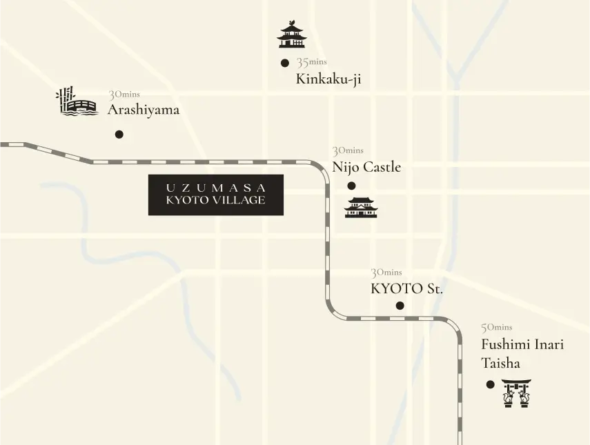 太秦映畫村交通地圖